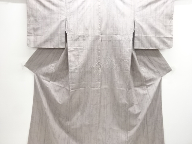 APANESE KIMONO / ANTIQUE KIMONO / SILK / TOKAMACHI TSUMUGI / WOVEN LEAVES